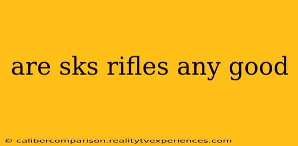 are sks rifles any good