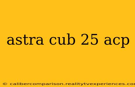 astra cub 25 acp