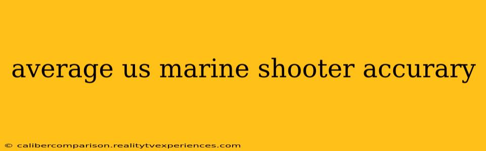 average us marine shooter accurary