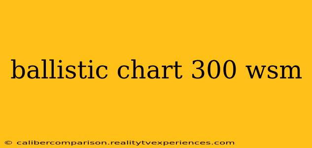 ballistic chart 300 wsm