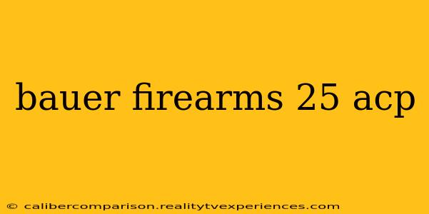 bauer firearms 25 acp