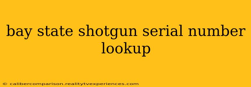 bay state shotgun serial number lookup