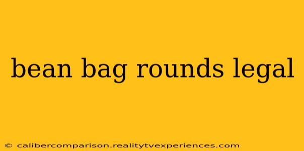 bean bag rounds legal