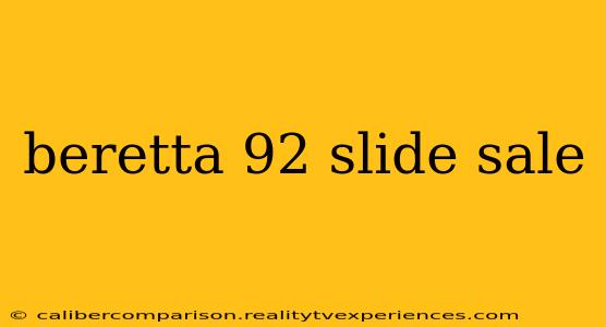 beretta 92 slide sale