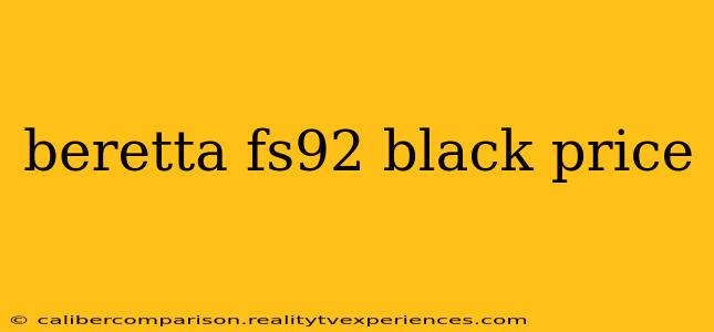 beretta fs92 black price