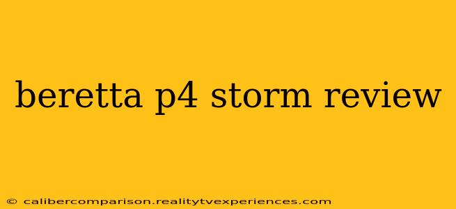 beretta p4 storm review