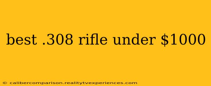 best .308 rifle under $1000