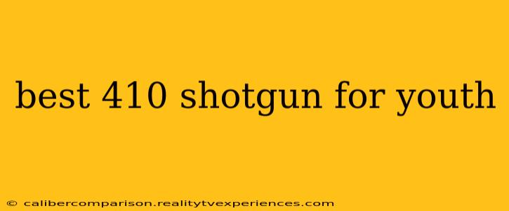 best 410 shotgun for youth