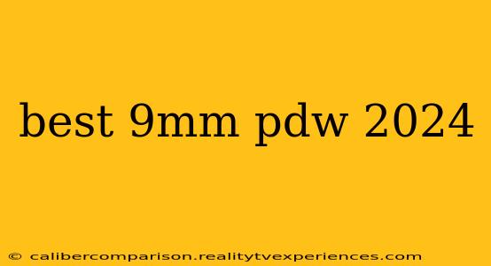 best 9mm pdw 2024