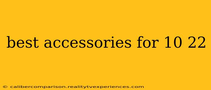 best accessories for 10 22