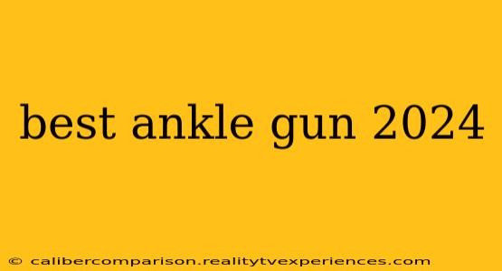 best ankle gun 2024