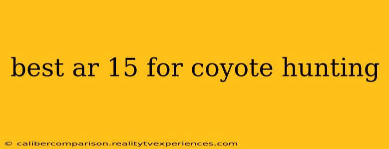 best ar 15 for coyote hunting