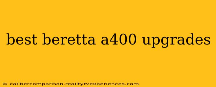 best beretta a400 upgrades