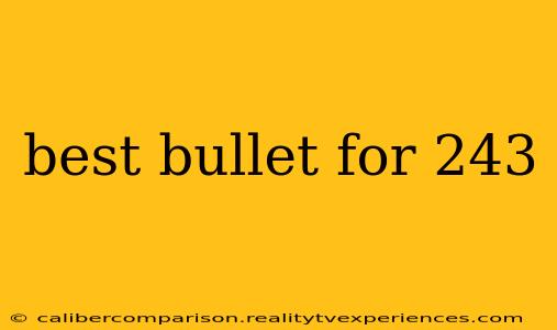 best bullet for 243