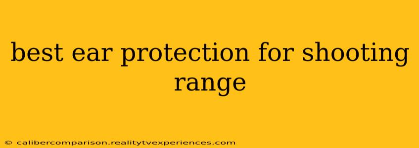 best ear protection for shooting range