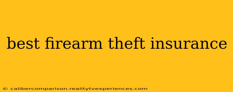 best firearm theft insurance