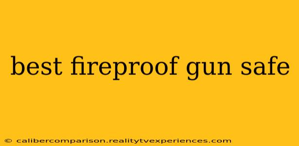 best fireproof gun safe