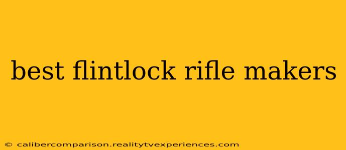 best flintlock rifle makers