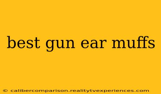 best gun ear muffs