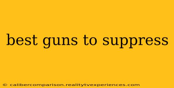 best guns to suppress