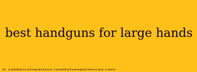 best handguns for large hands