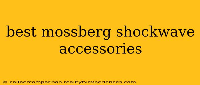 best mossberg shockwave accessories