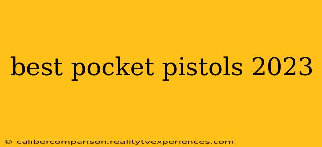 best pocket pistols 2023