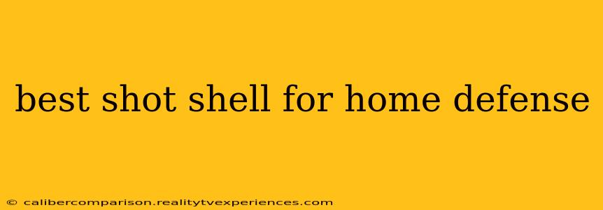 best shot shell for home defense