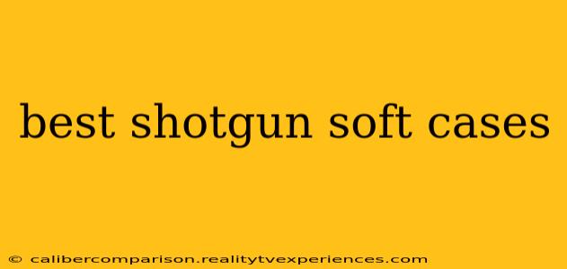 best shotgun soft cases