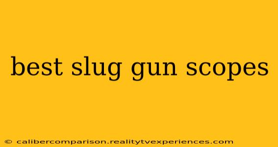 best slug gun scopes