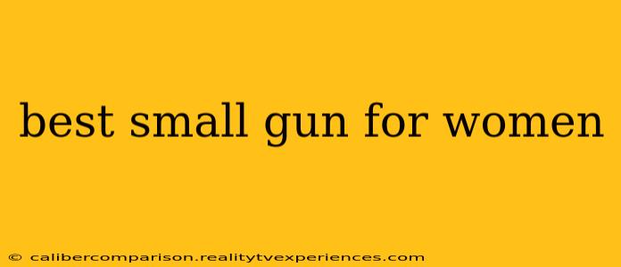 best small gun for women