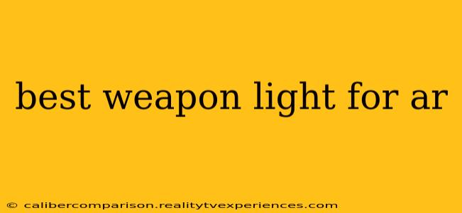 best weapon light for ar