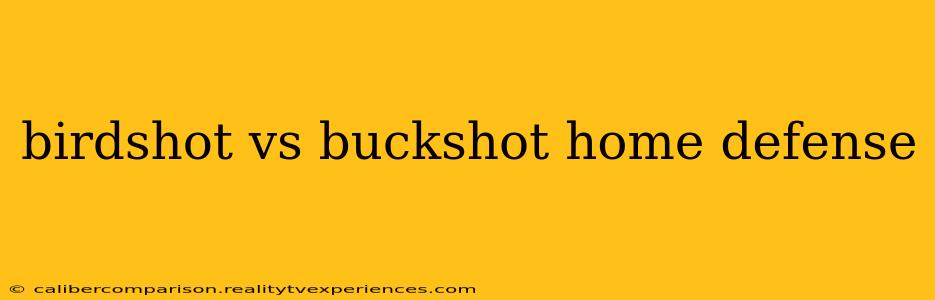 birdshot vs buckshot home defense