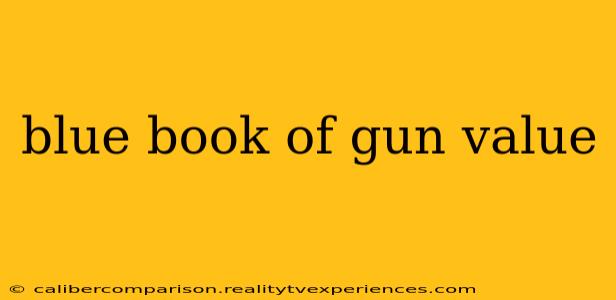 blue book of gun value