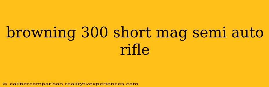 browning 300 short mag semi auto rifle