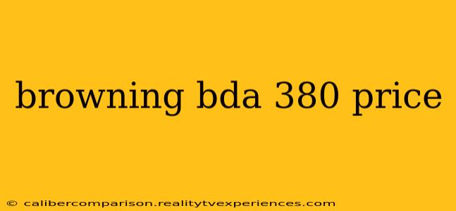 browning bda 380 price