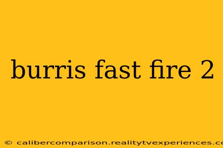 burris fast fire 2