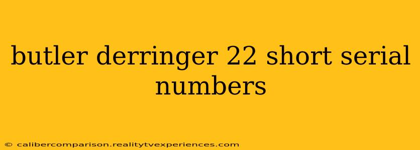 butler derringer 22 short serial numbers