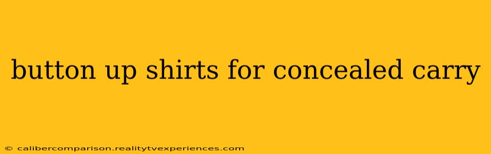 button up shirts for concealed carry