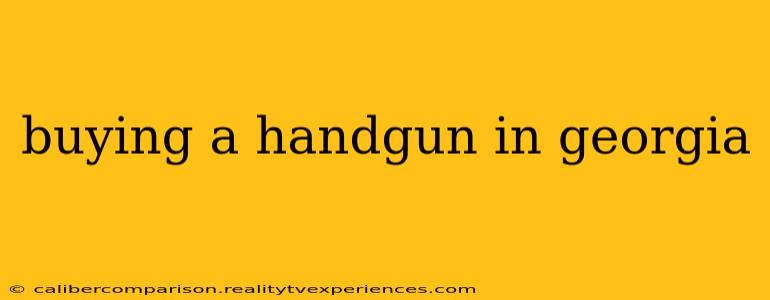 buying a handgun in georgia