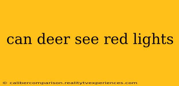 can deer see red lights