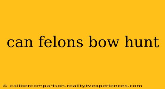 can felons bow hunt