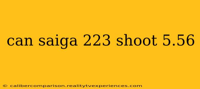 can saiga 223 shoot 5.56