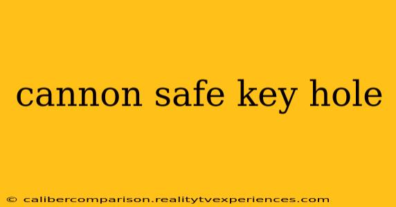 cannon safe key hole