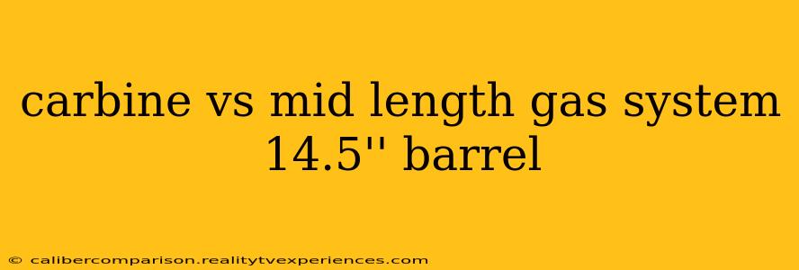 carbine vs mid length gas system 14.5'' barrel