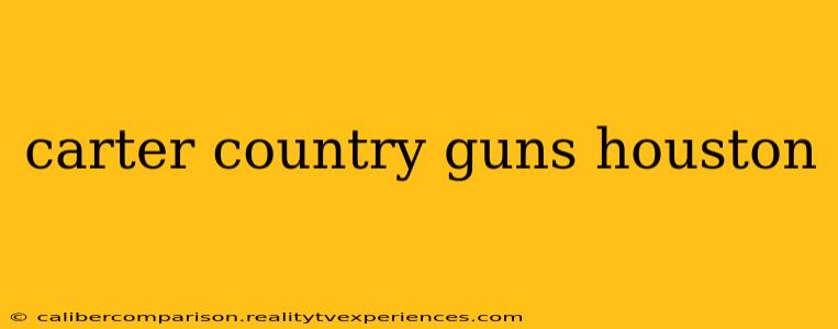 carter country guns houston