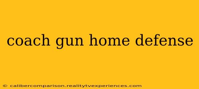 coach gun home defense