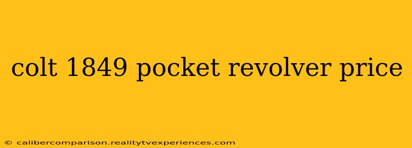 colt 1849 pocket revolver price