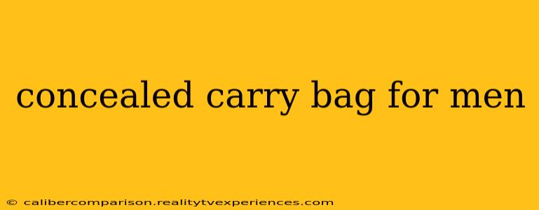 concealed carry bag for men