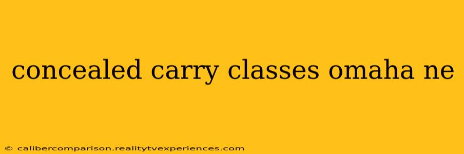 concealed carry classes omaha ne